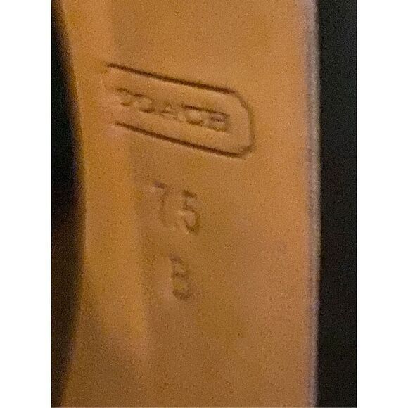 Coach Womens Cary Ankle Boots Brown Slim Heels Tasseled Split Toe Zipper 7.5B - Picture 5 of 7